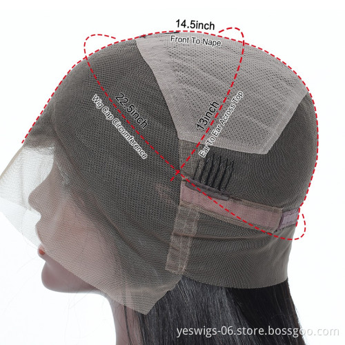 Full Lace Wig Manufacturers/Vendors 9A 10A Grade Brazilian Virgin Cuticle Aligned Hair Transparent Swiss Lace Wig Straight